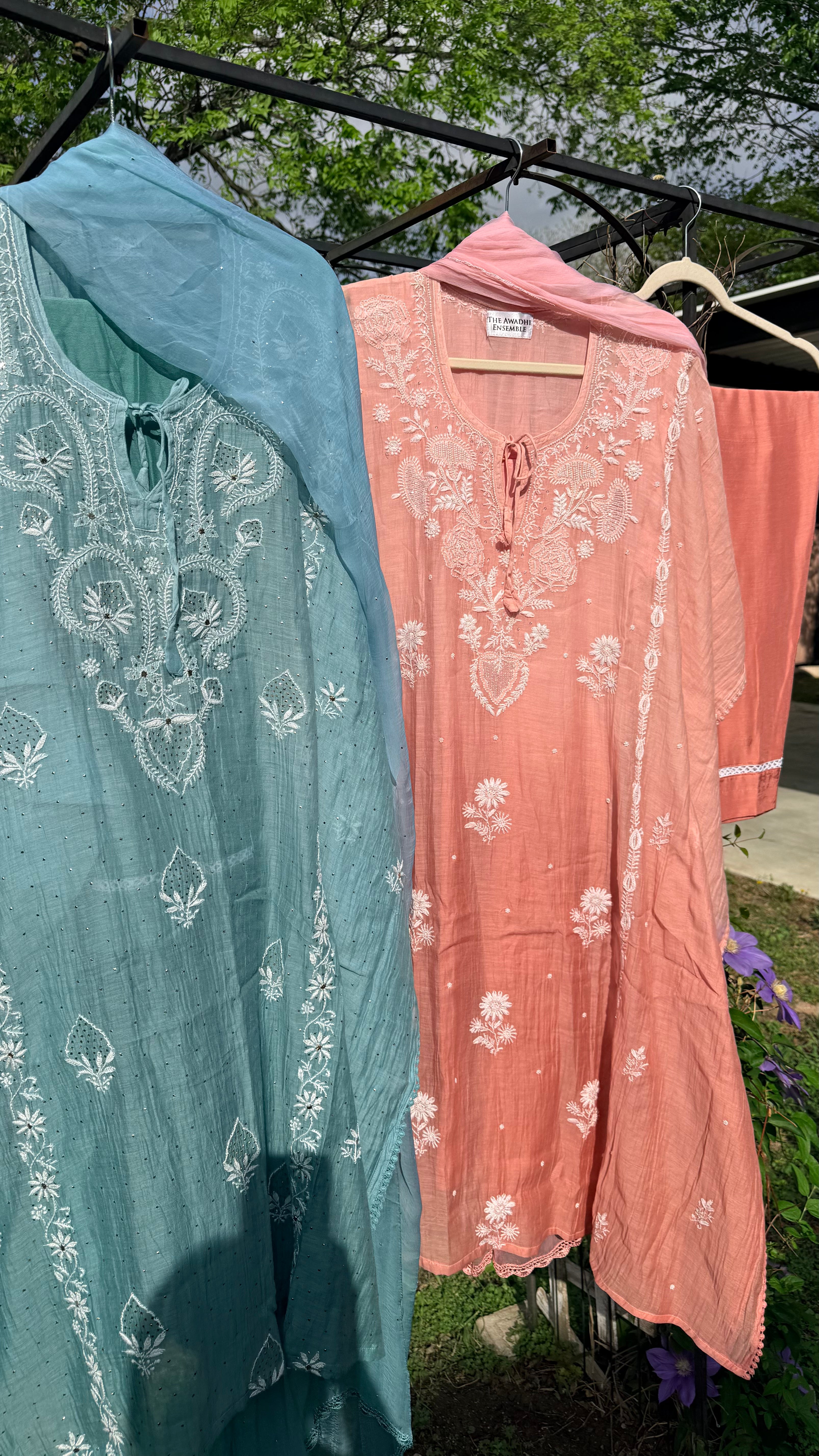 Mul Chanderi Kaftan Sets