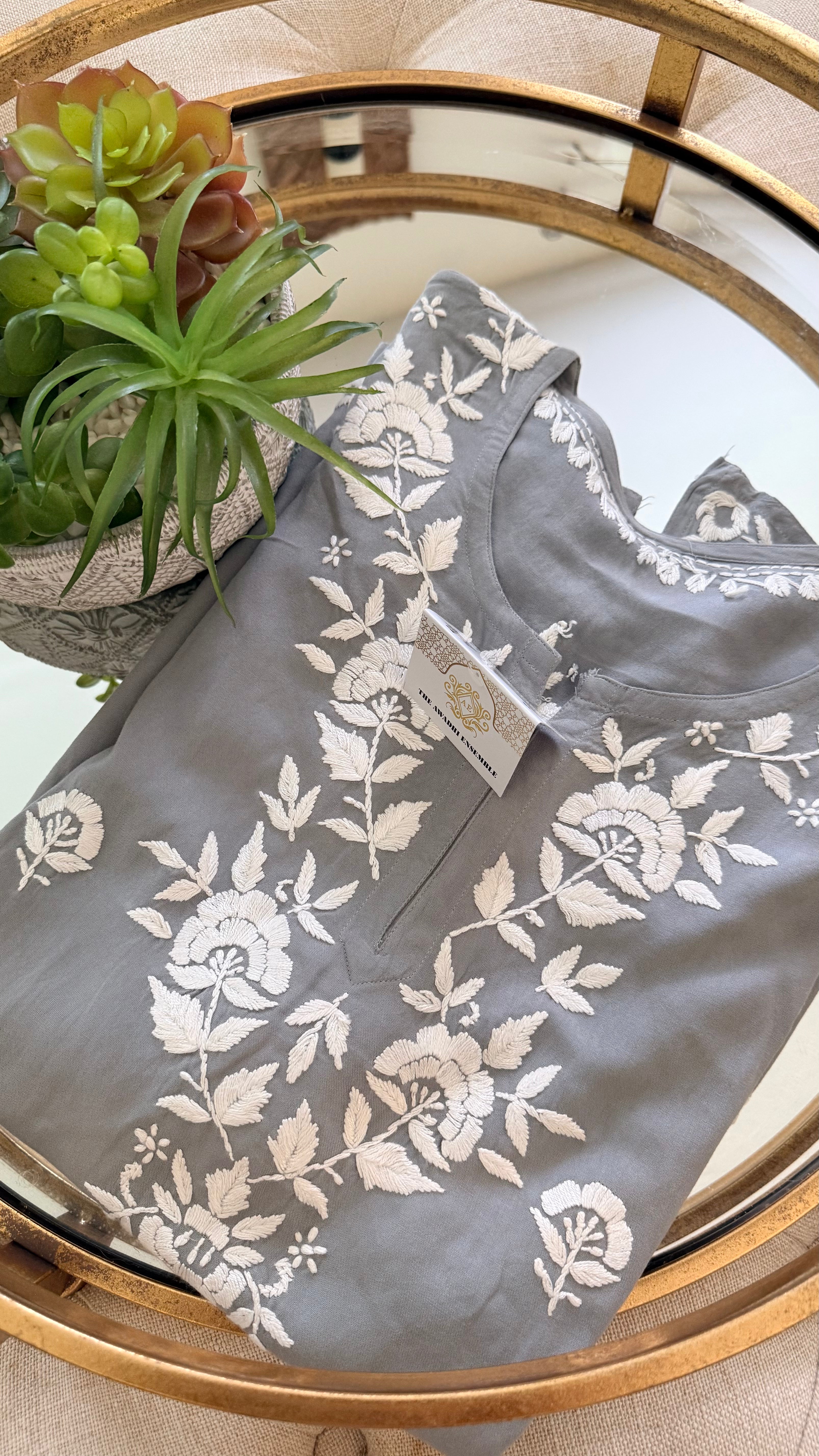 Modal Chikankari Tops
