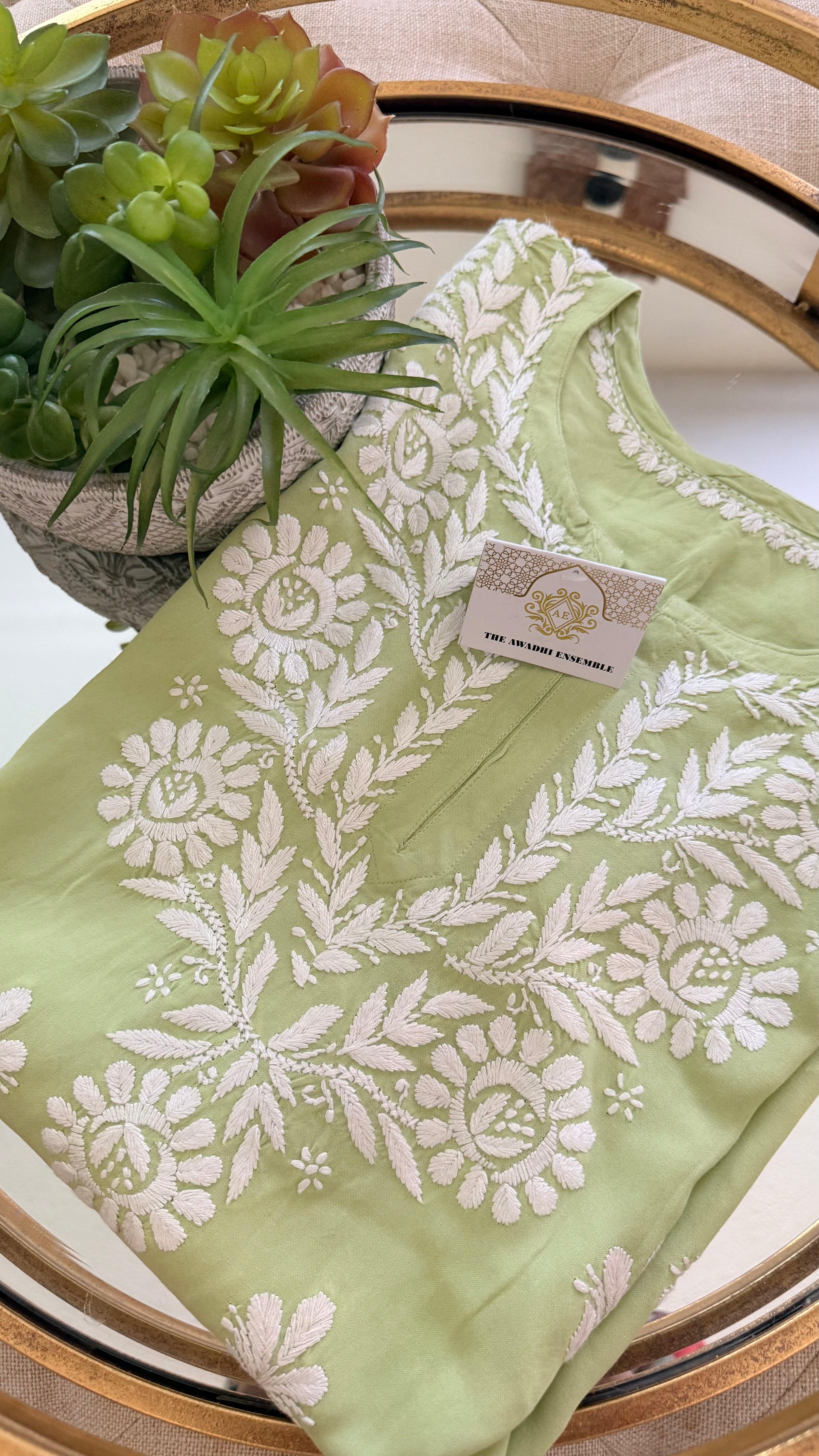 Modal Chikankari Tops