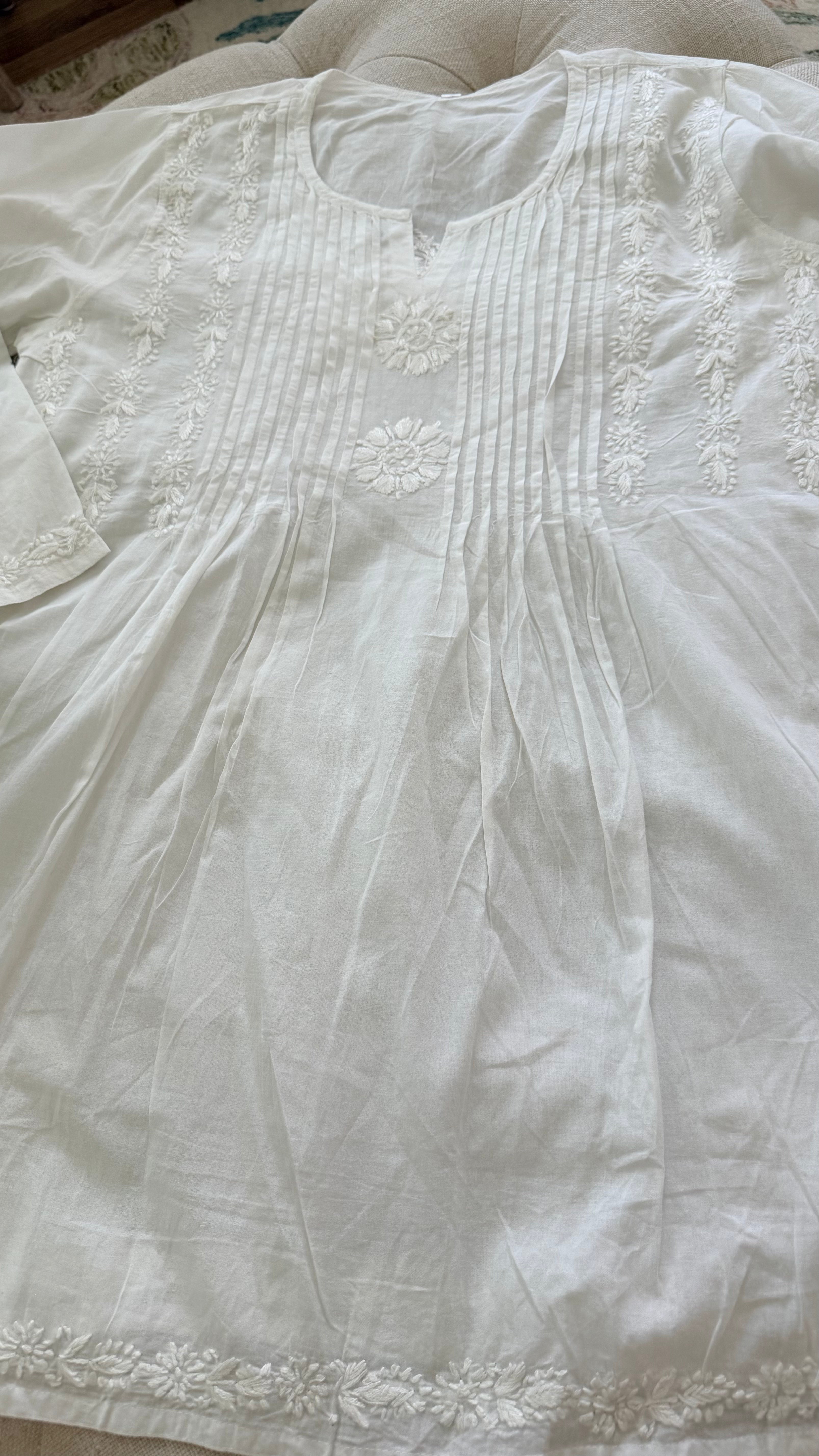 Cotton Short Top White