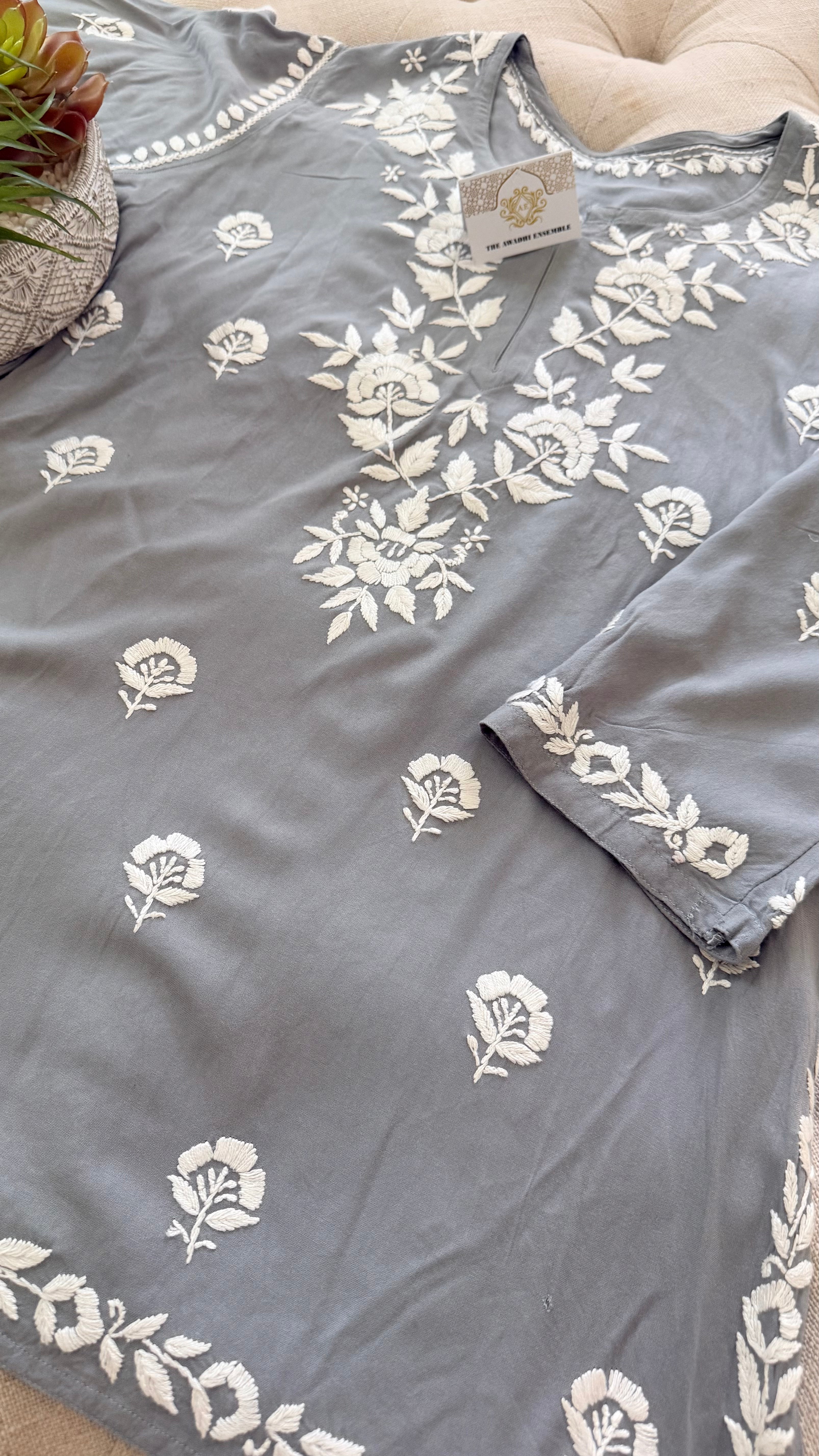 Modal Chikankari Tops