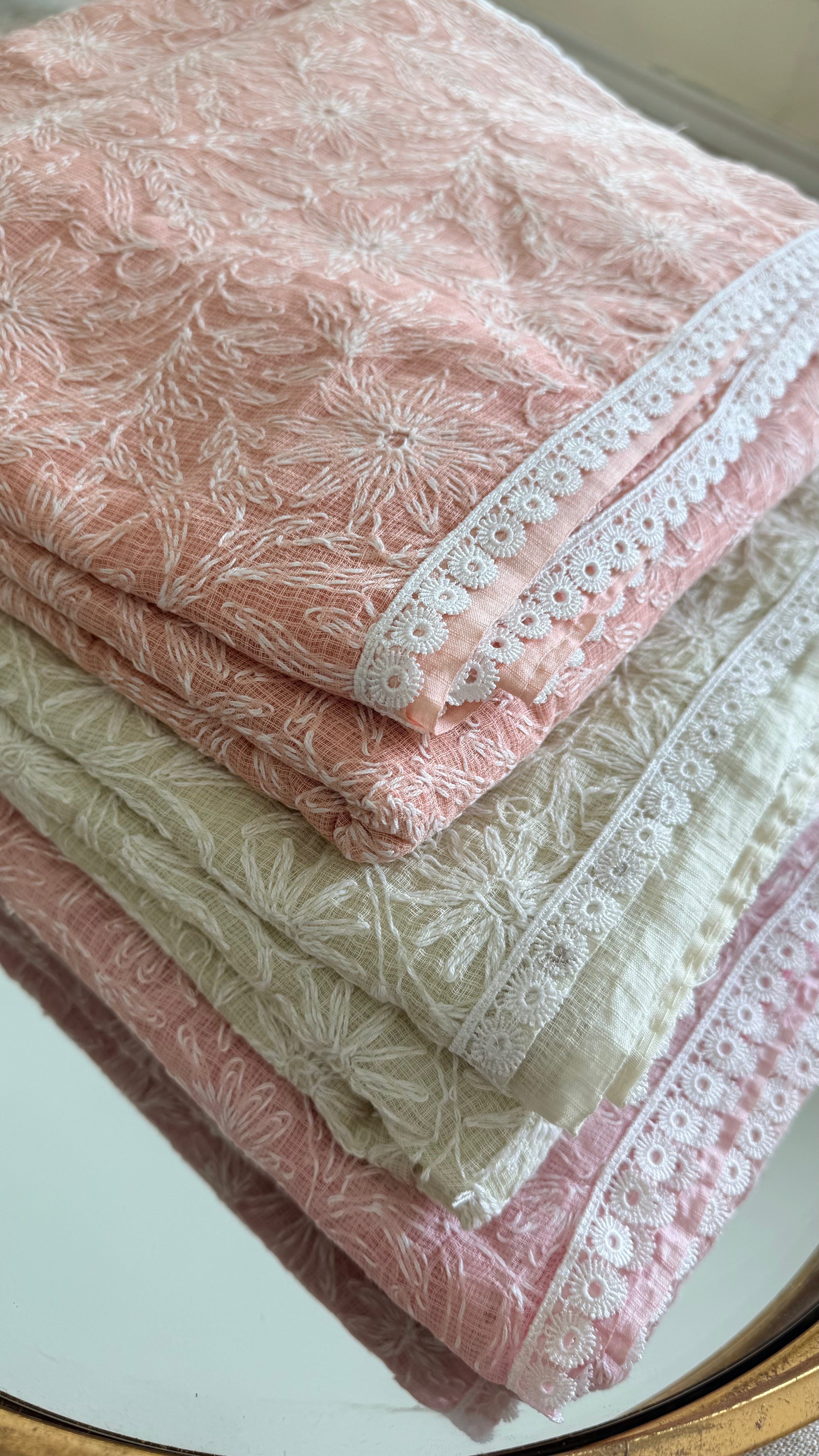 Kota Doriya Saree with Tepchi Work- Peach