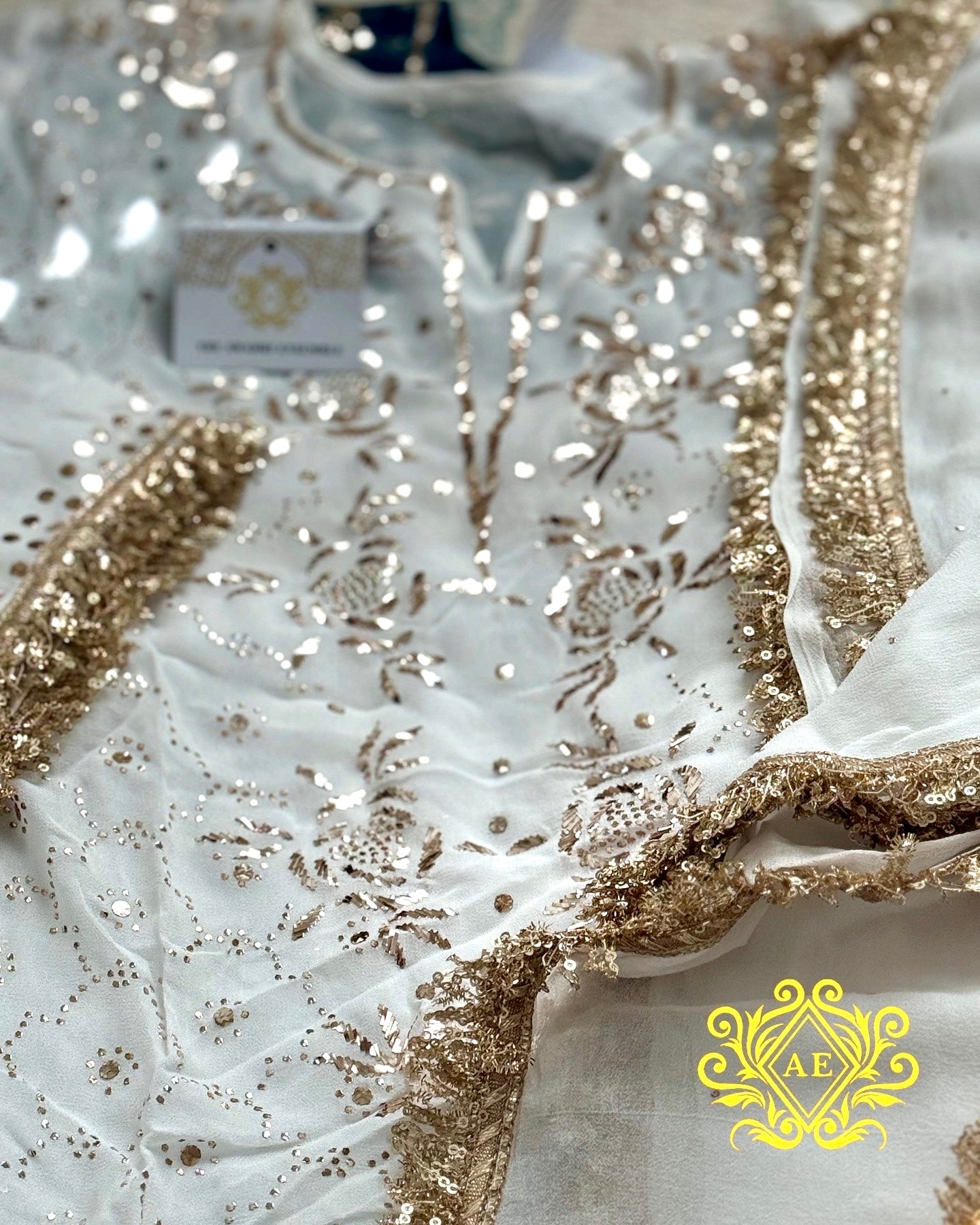 Viscose Georgette Pitta and Kaamdani work Ready to Wear Set