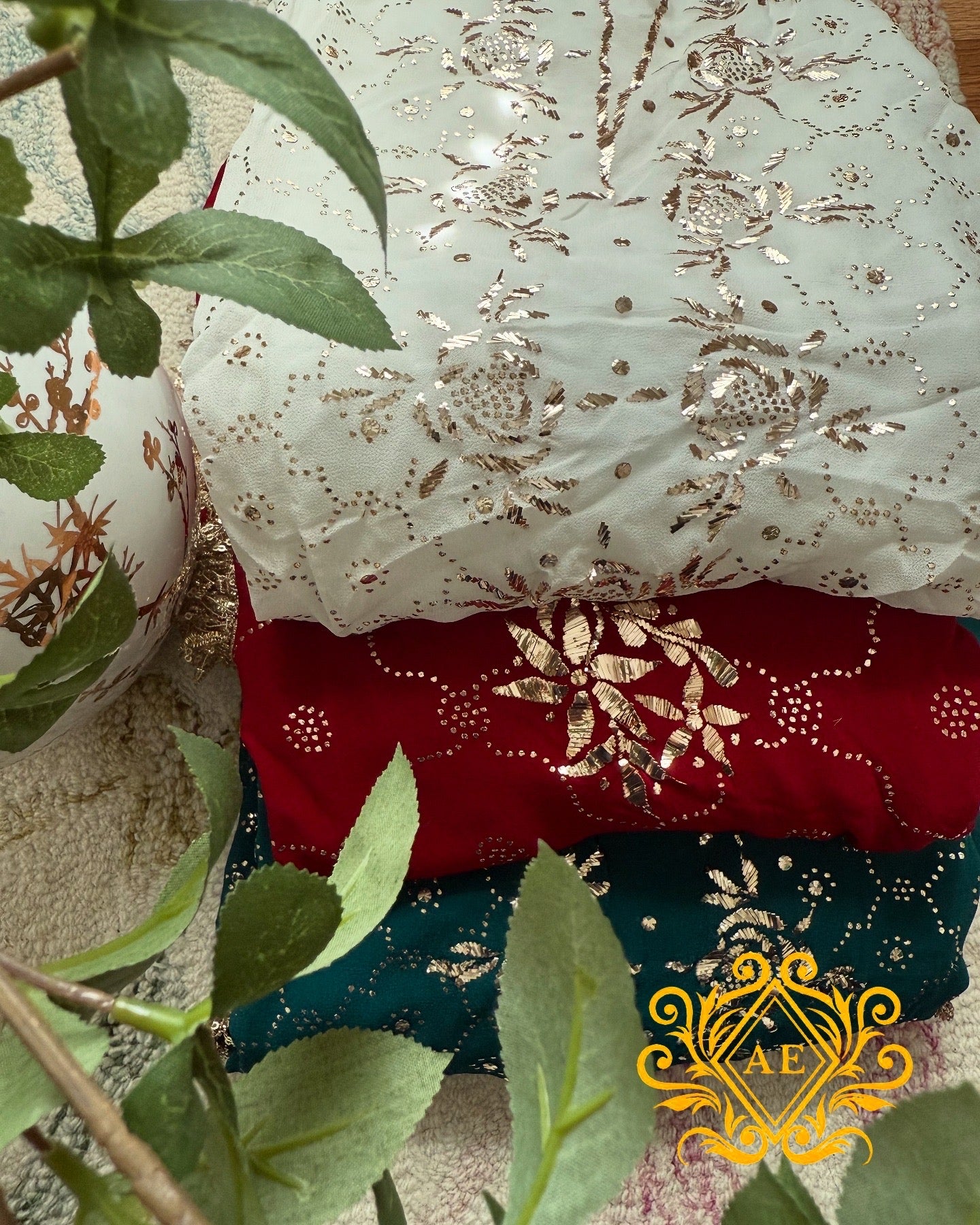 Viscose Georgette Pitta and Kaamdani work Ready to Wear Set