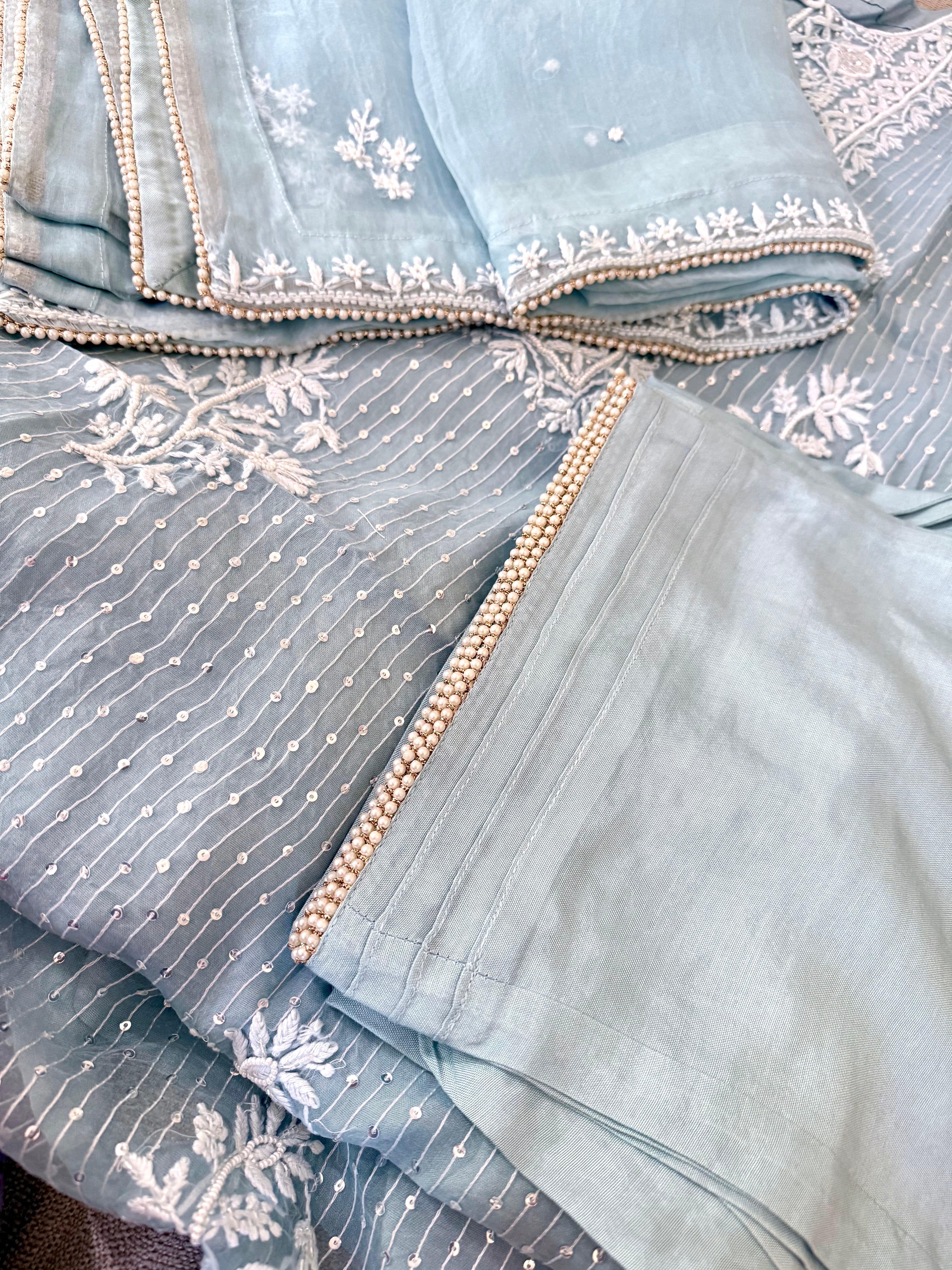 Ghazal: Organza Ready to Wear Set