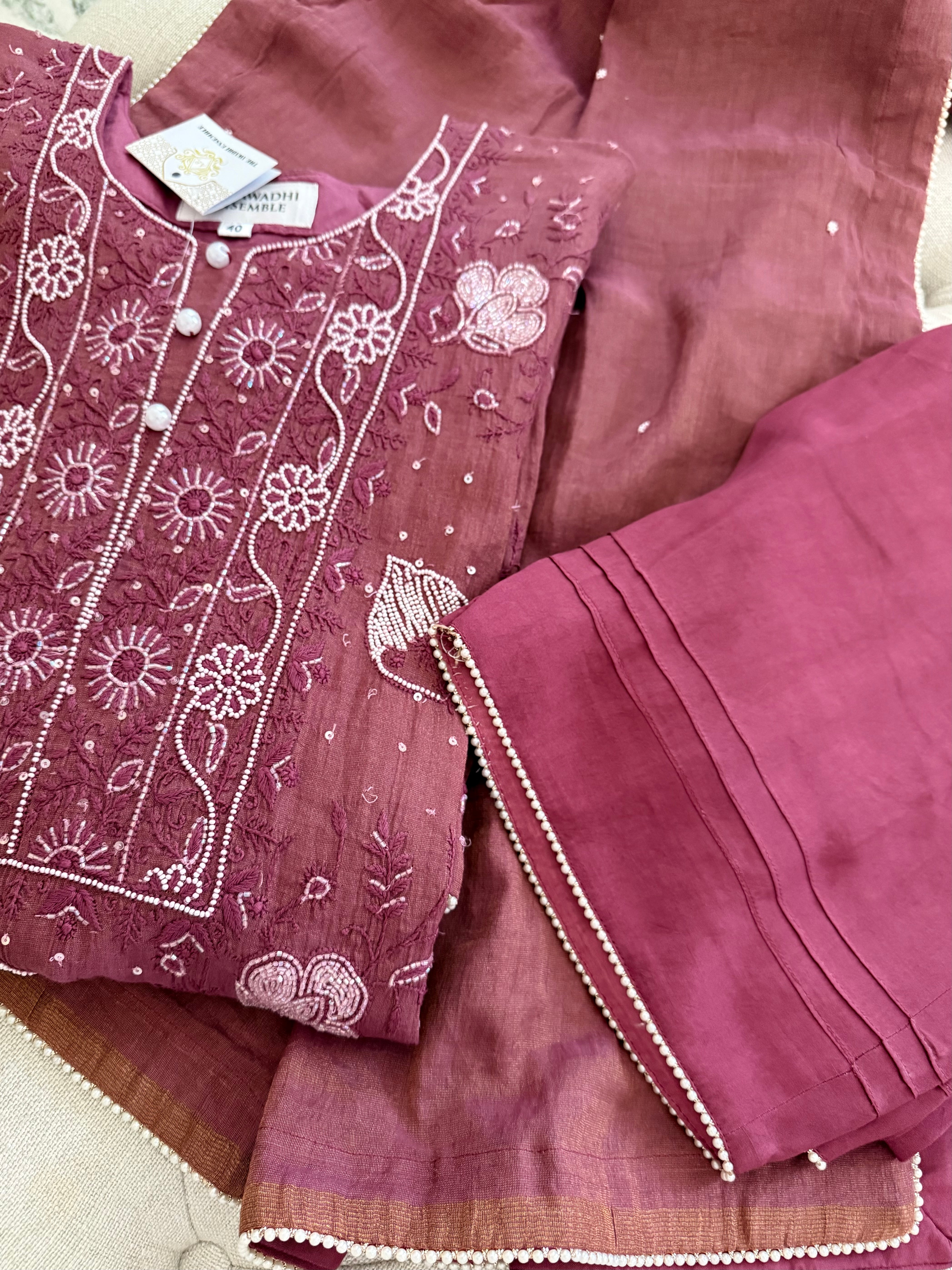 Tissue Silk Ready to Wear Suit Set