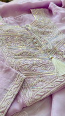 Ghazal: Pure Organza Silk Ready to Wear Set