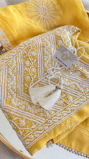 Ghazal: Pure Organza Silk Ready to Wear Set
