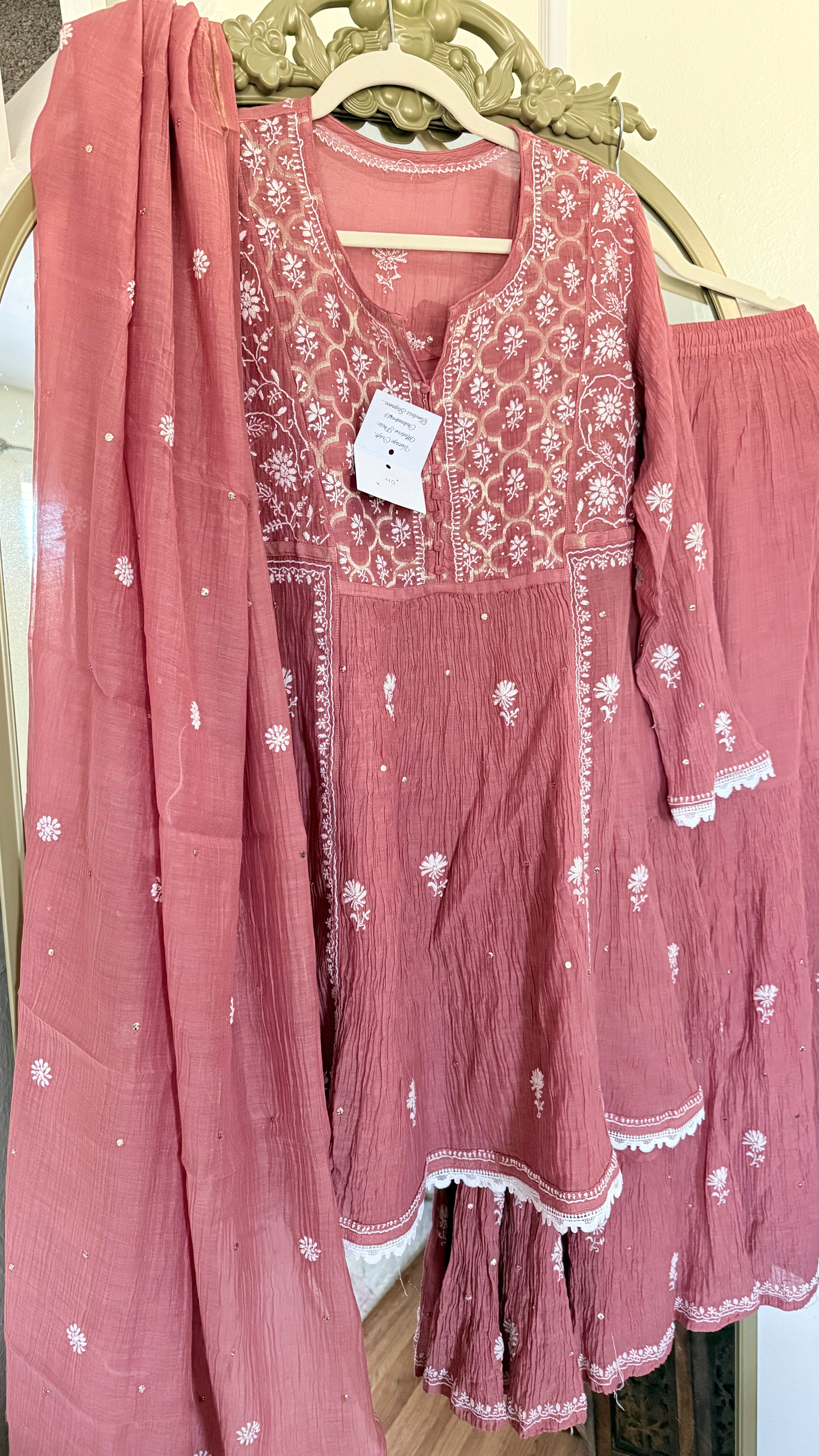 Mul Chanderi Ready to Wear Gharara set