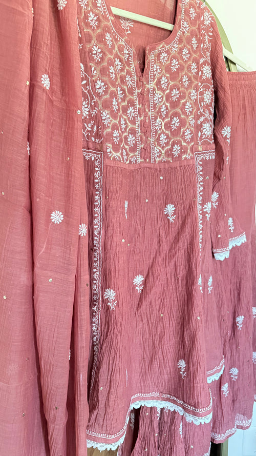 Mul Chanderi Ready to Wear Gharara set