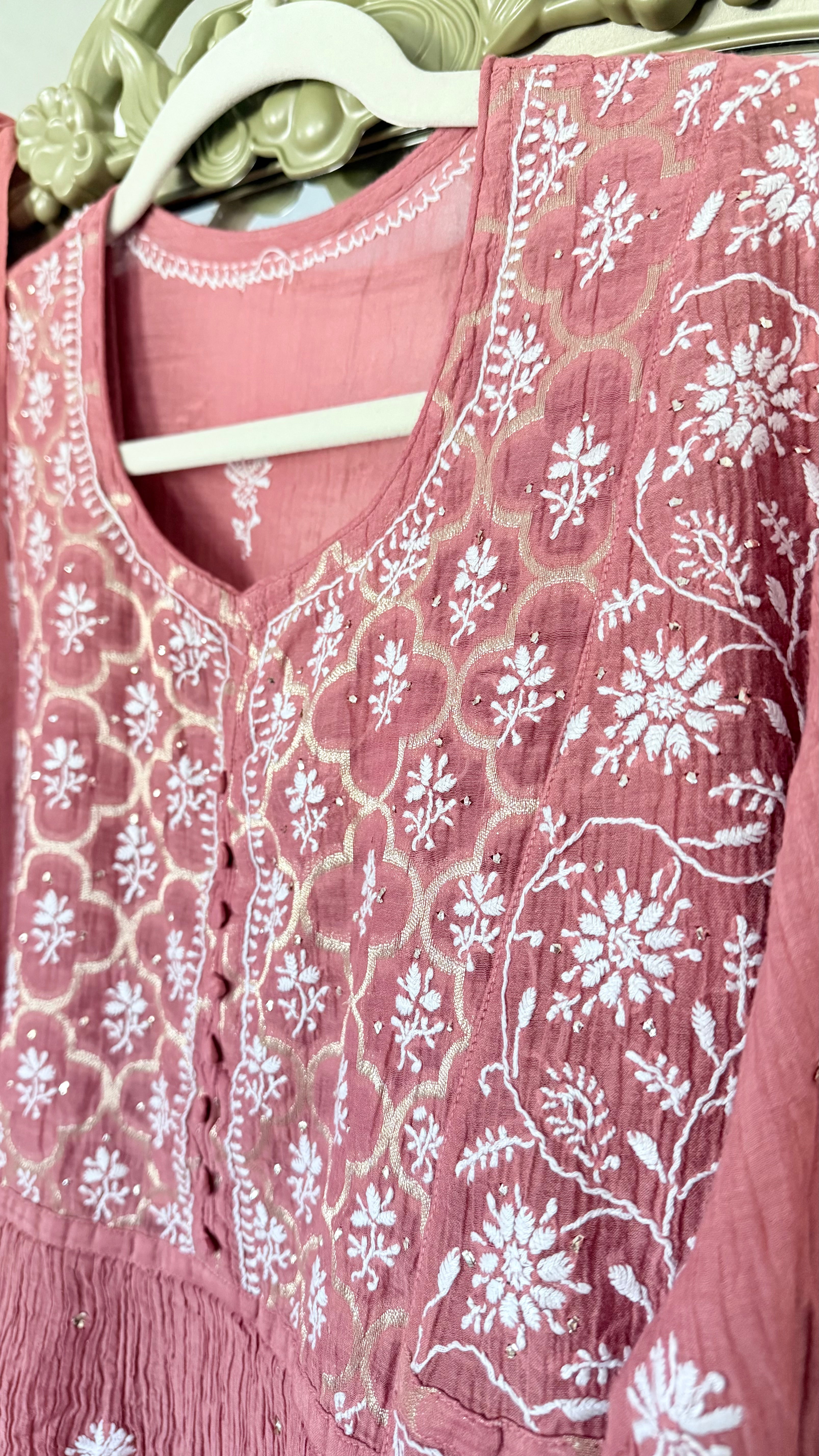 Mul Chanderi Ready to Wear Gharara set