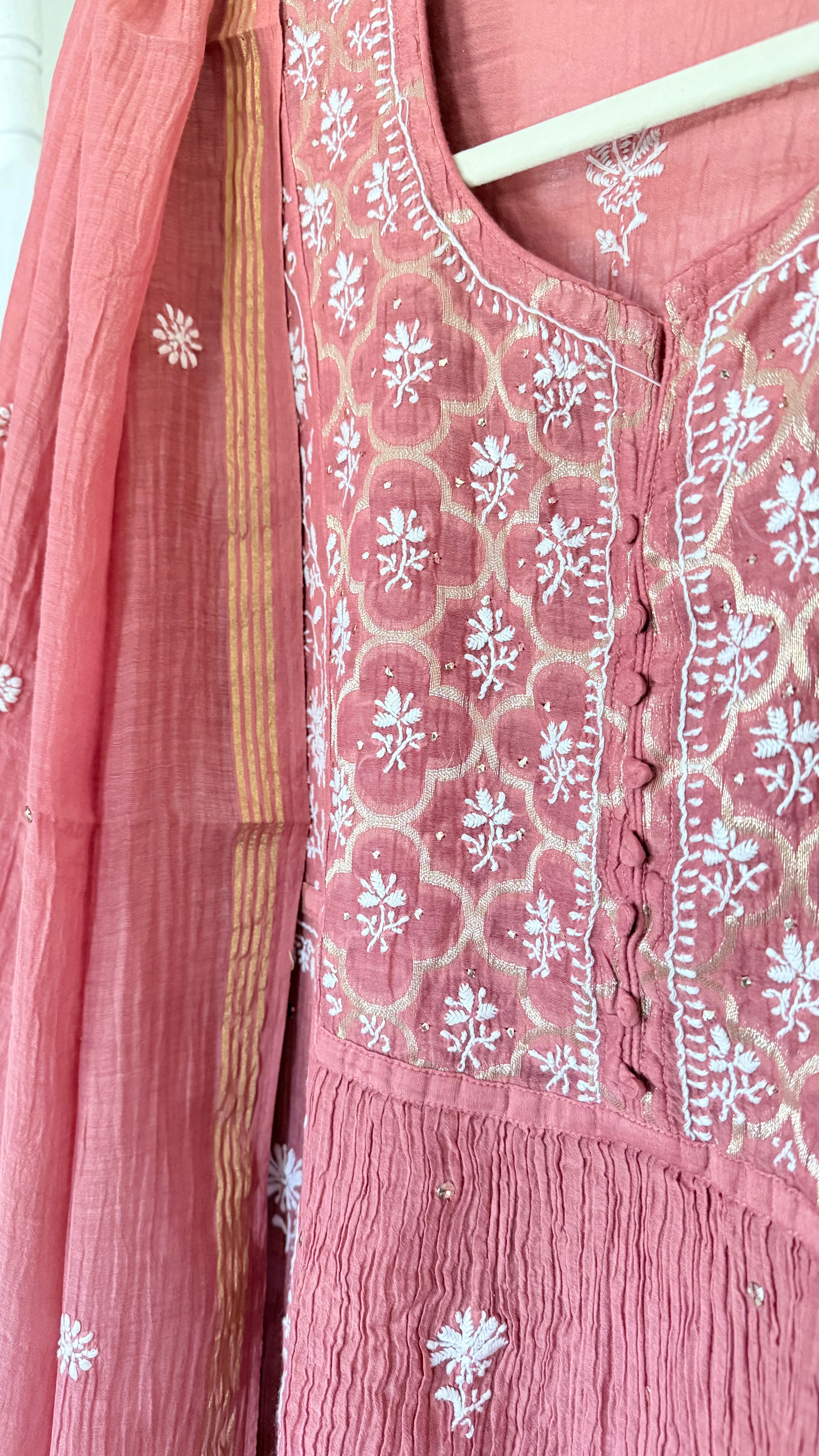 Mul Chanderi Ready to Wear Gharara set