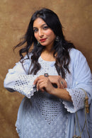 Mul Chanderi Ready to Wear Chikankari Set