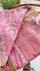 Moonga Silk Saree- Peach