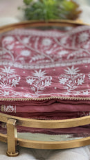 Moonga Silk Saree- Plum