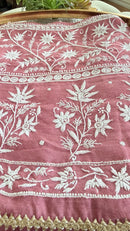 Moonga Silk Saree- Plum