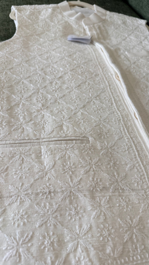 Mens Chikankari Jacket