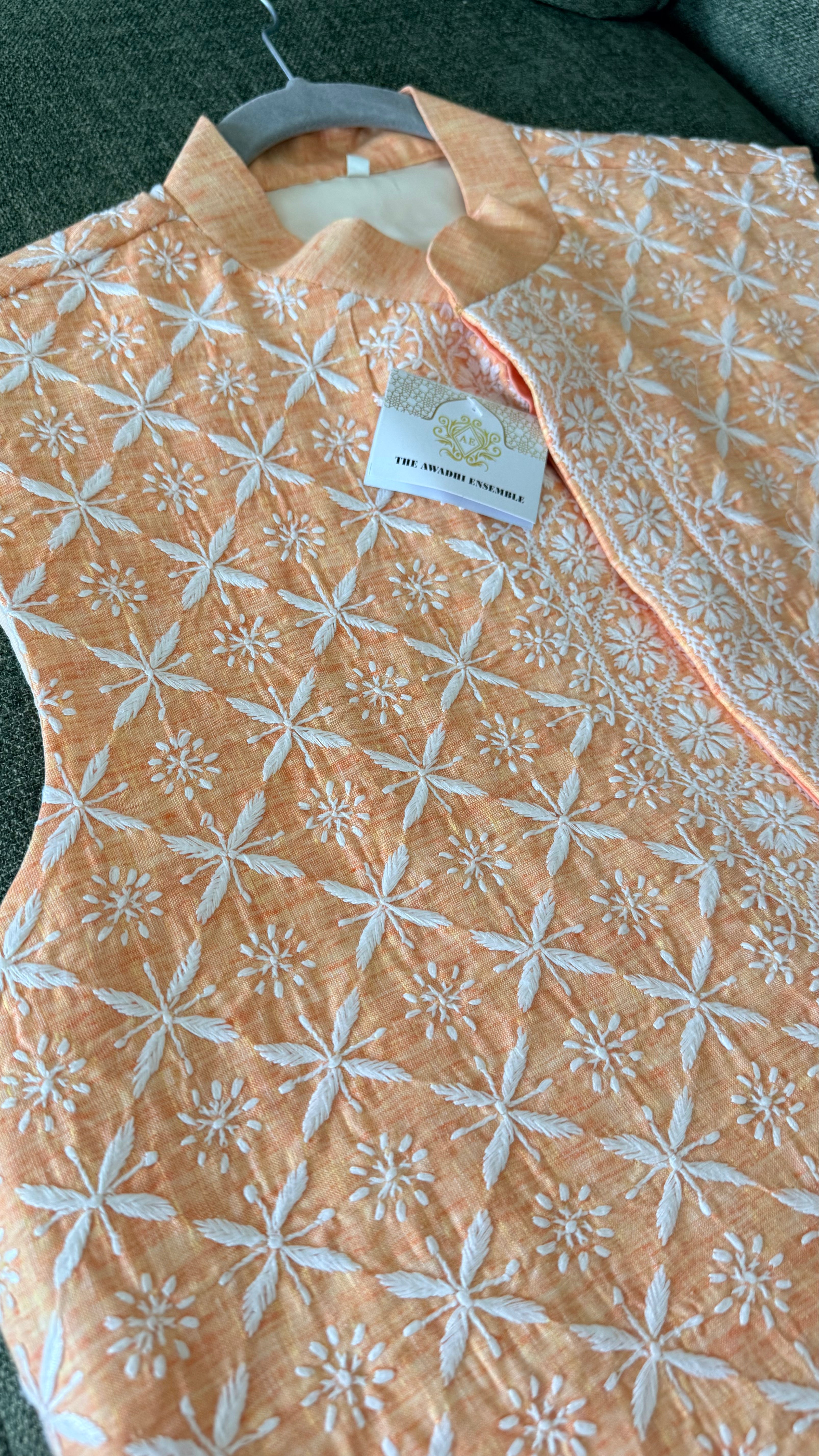 Mens Chikankari Jacket