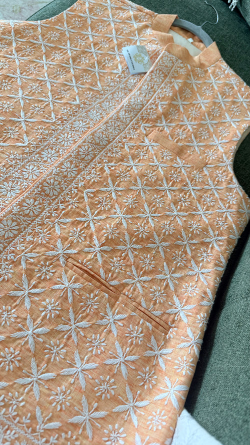 Mens Chikankari Jacket