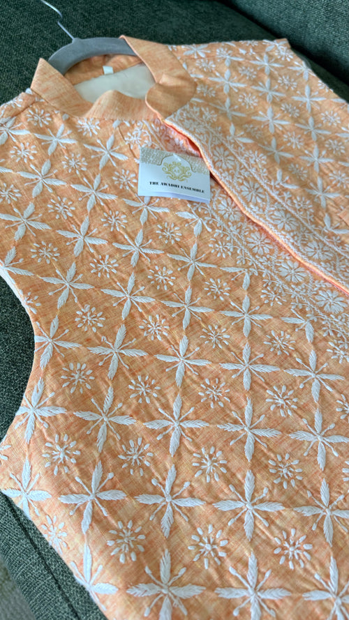 Mens Chikankari Jacket