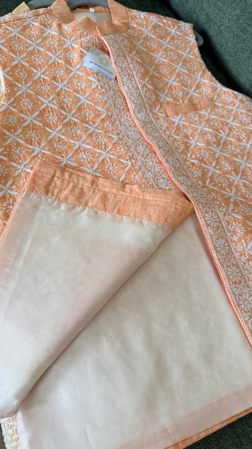 Mens Chikankari Jacket