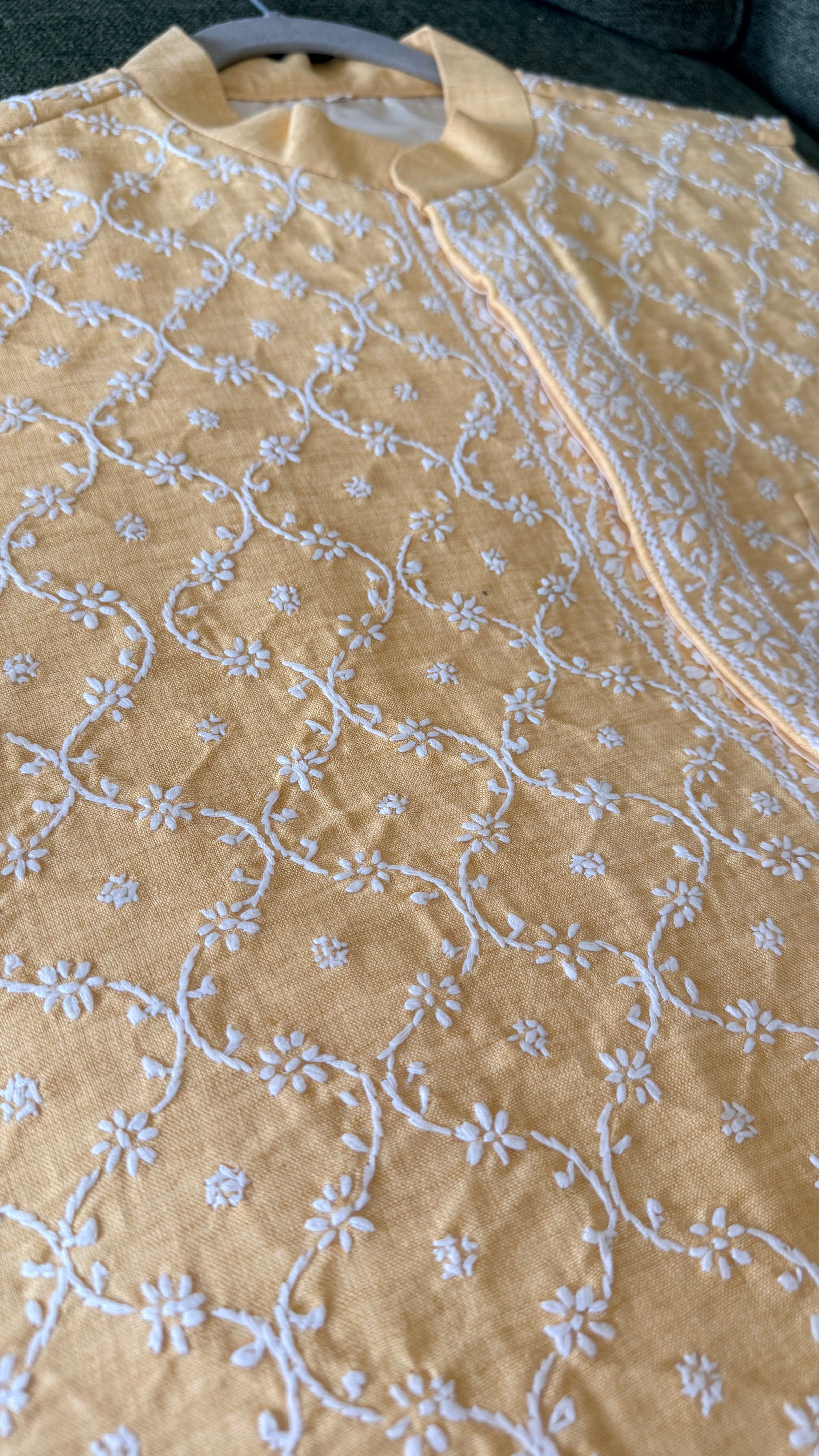 Mens Chikankari Jacket