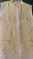 Mens Chikankari Jacket