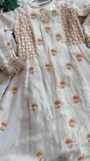 Tissue Silk Anarkali- 3 piece Ready to Wear