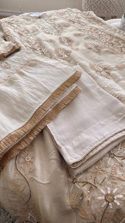 Tissue Silk A Line Panel Suits