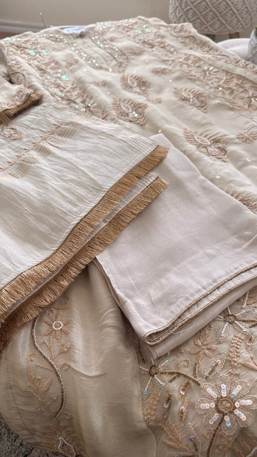 Tissue Silk A Line Panel Suits