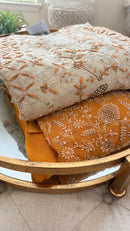 Tissue Silk Anarkali- Mustard/ Ready to Wear