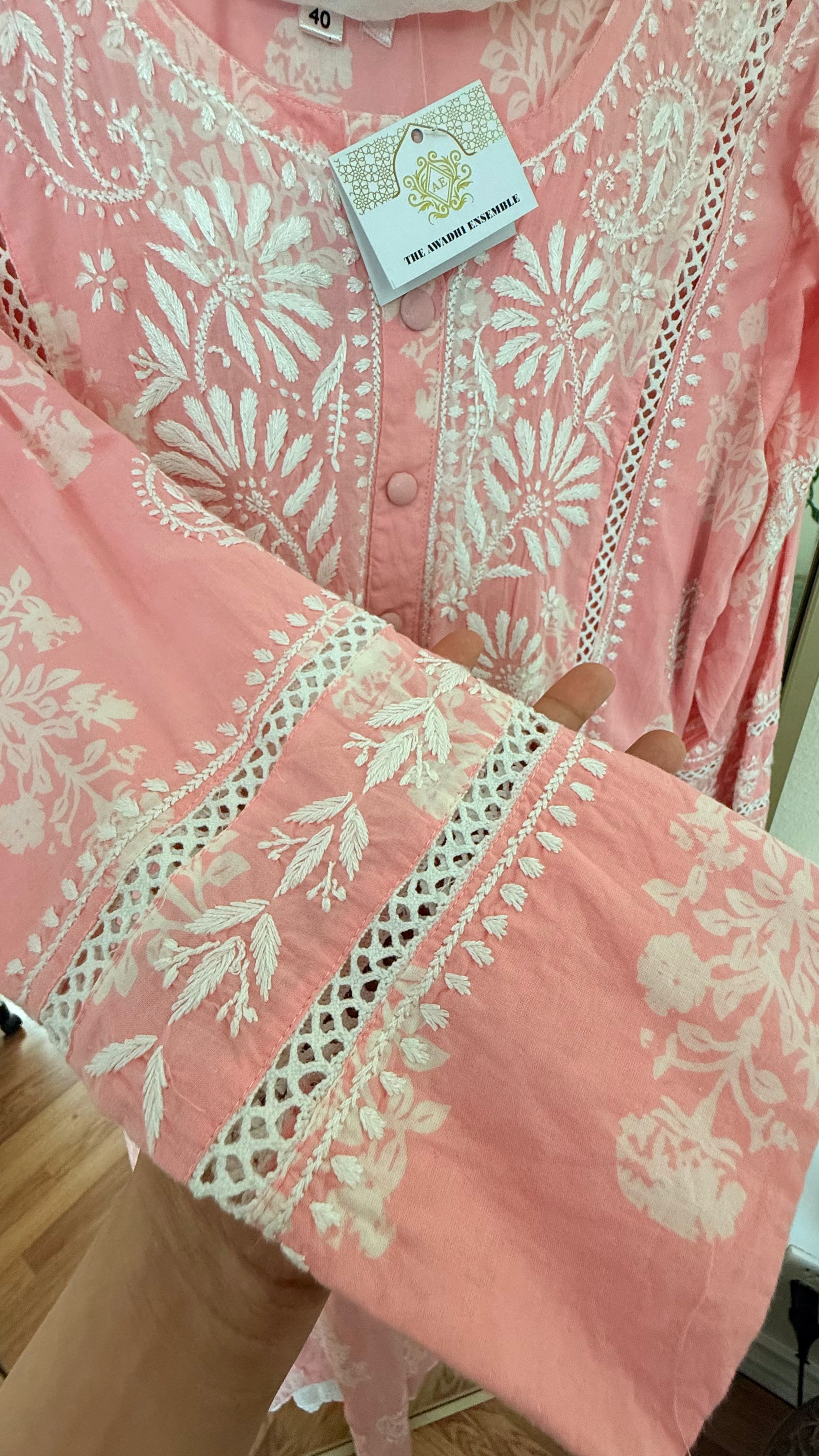 Cotton Printed Chikankari set