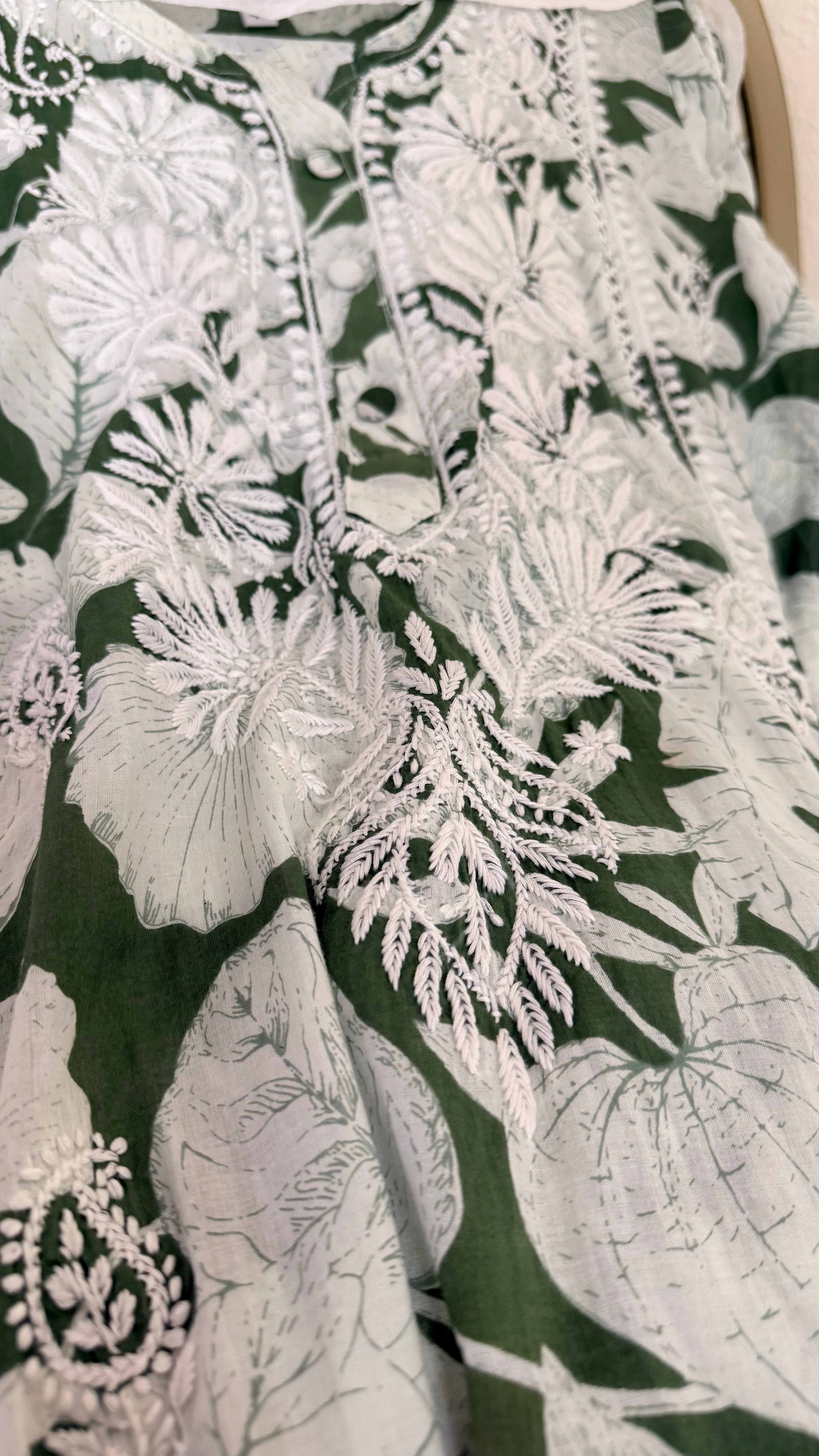 Cotton Printed Chikankari set