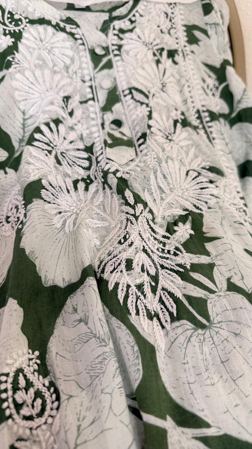 Cotton Printed Chikankari set