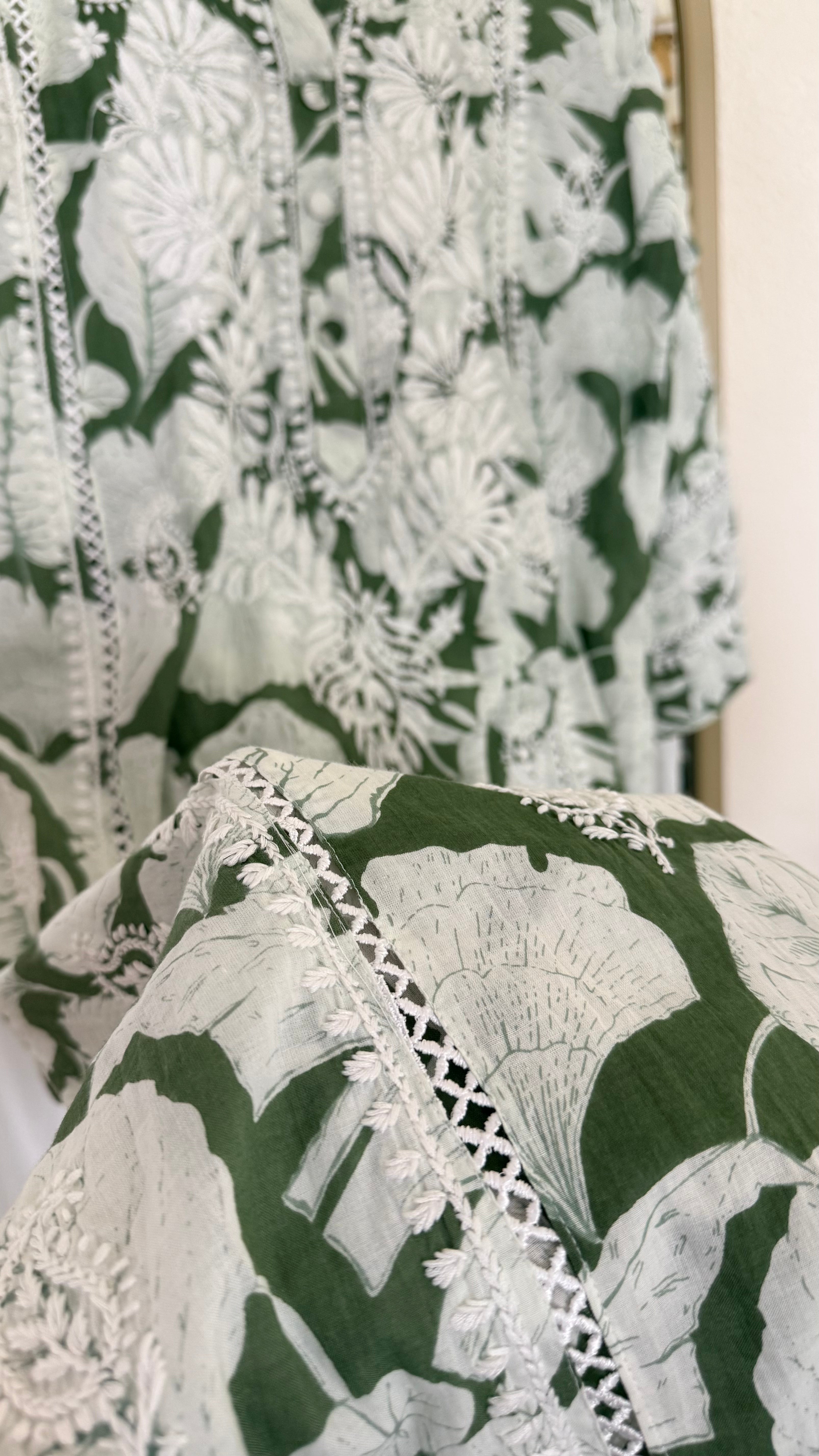 Cotton Printed Chikankari set
