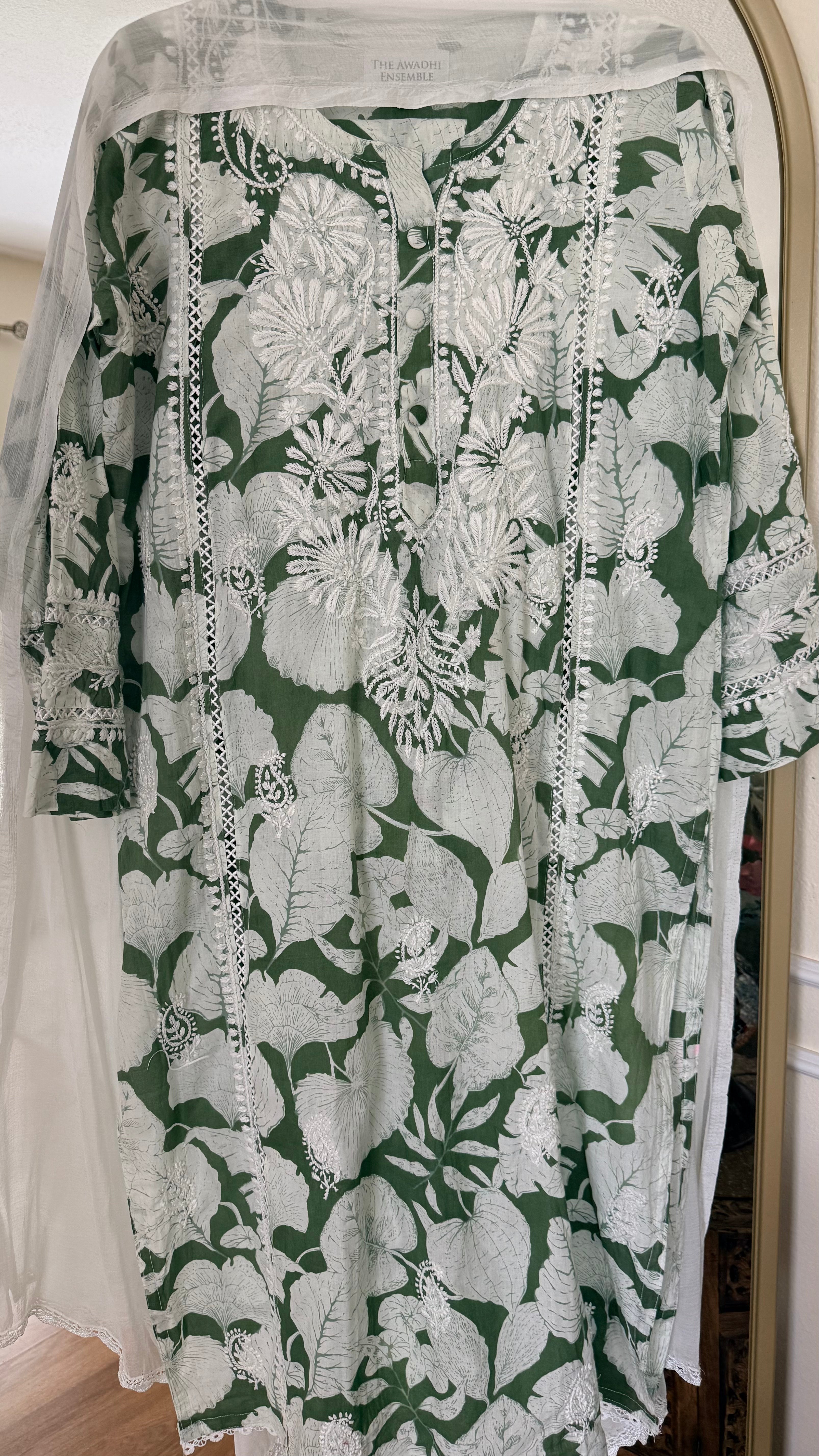 Cotton Printed Chikankari set