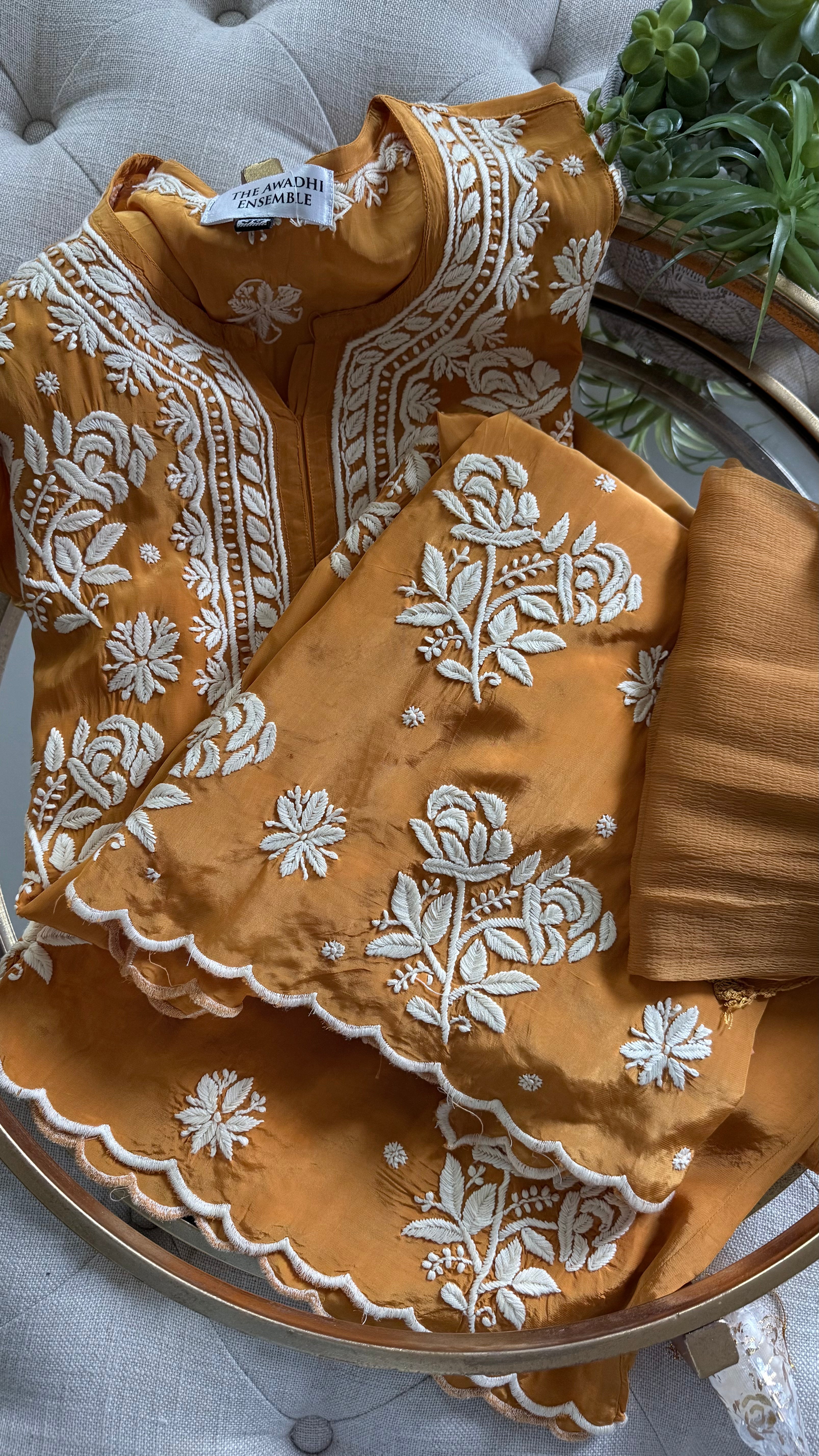 Crepe Silk Ready to Wear 3 piece sets