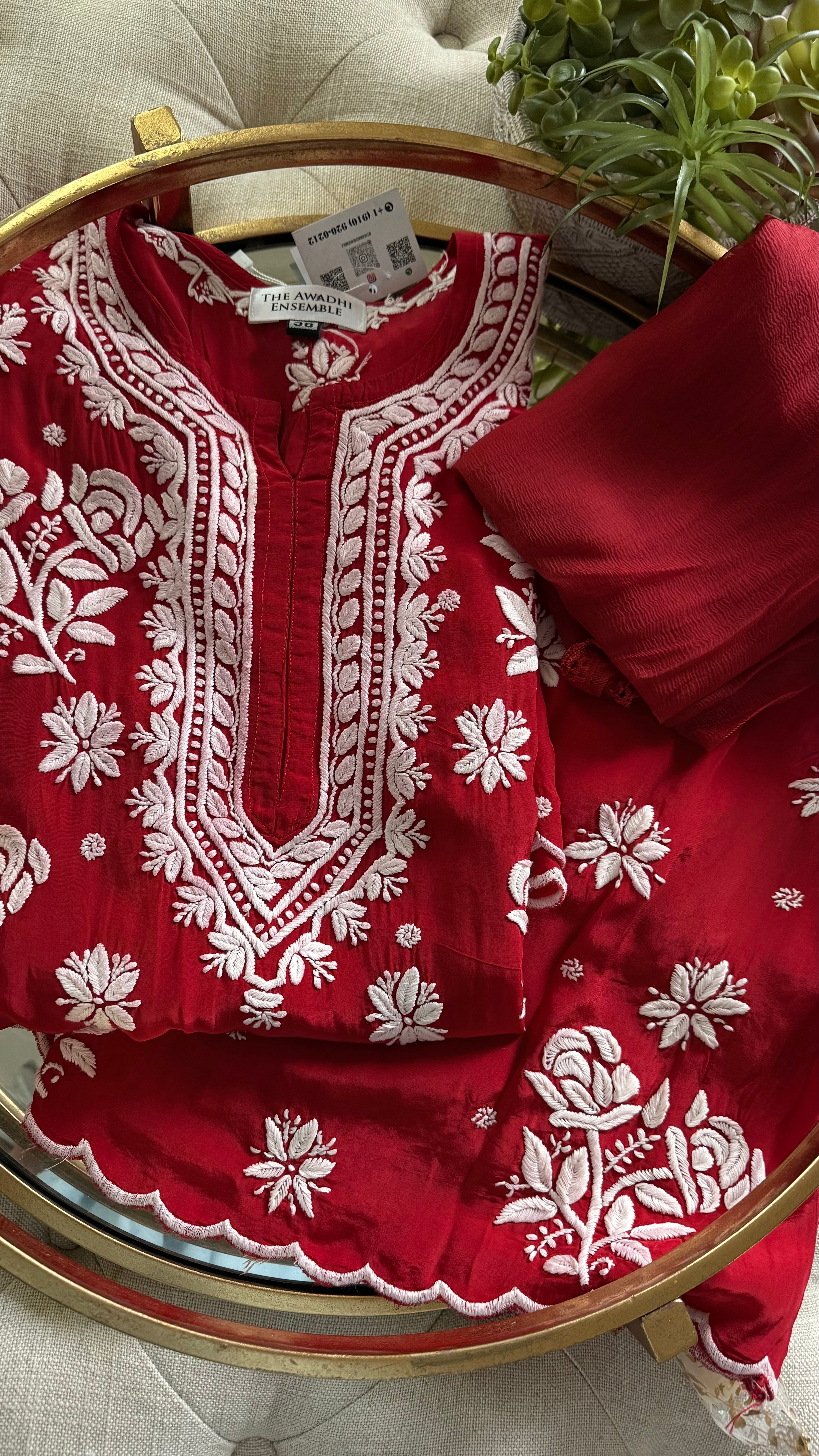 Crepe Silk Ready to Wear 3 piece sets