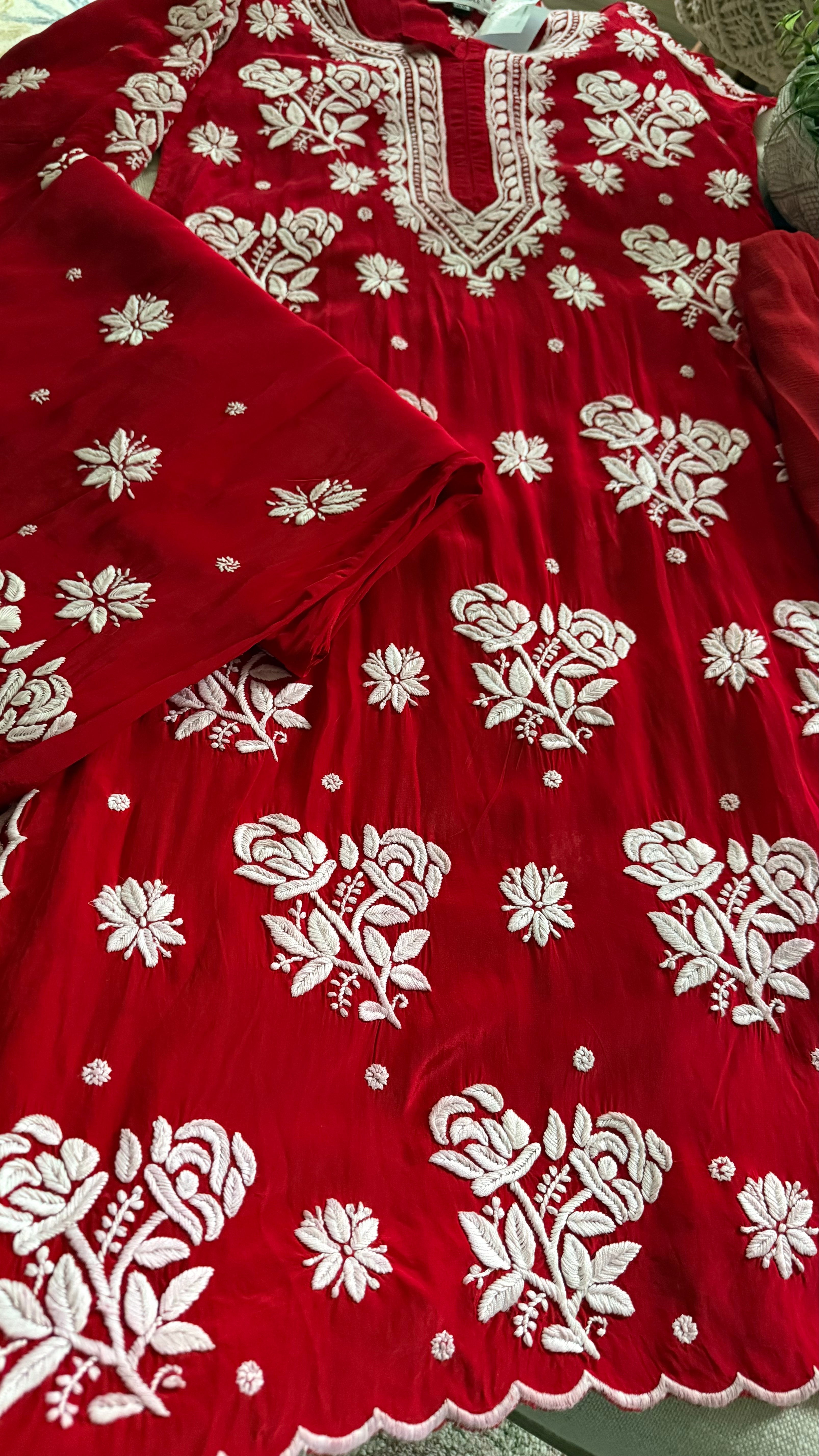Crepe Silk Ready to Wear 3 piece sets