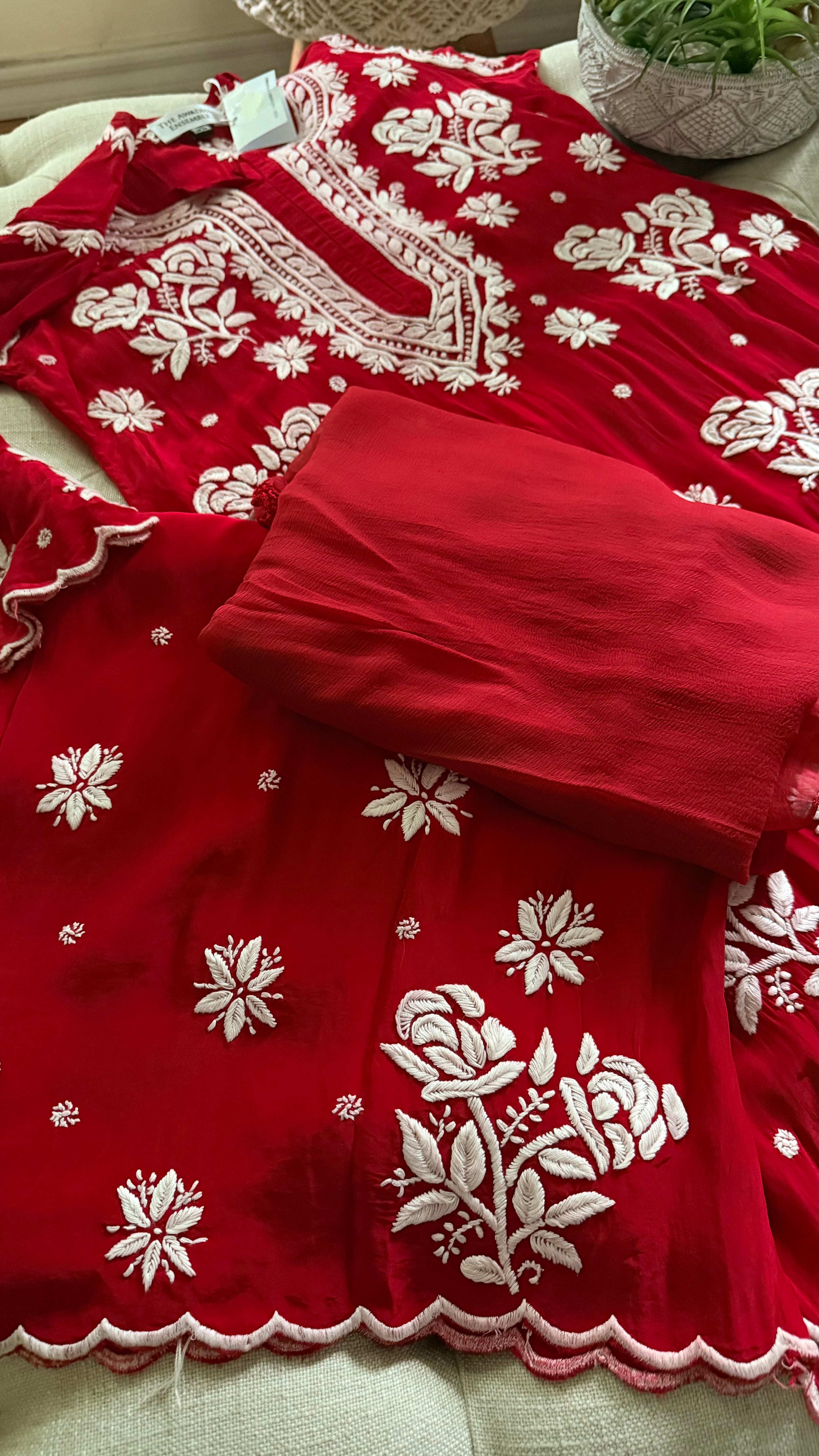 Crepe Silk Ready to Wear 3 piece sets