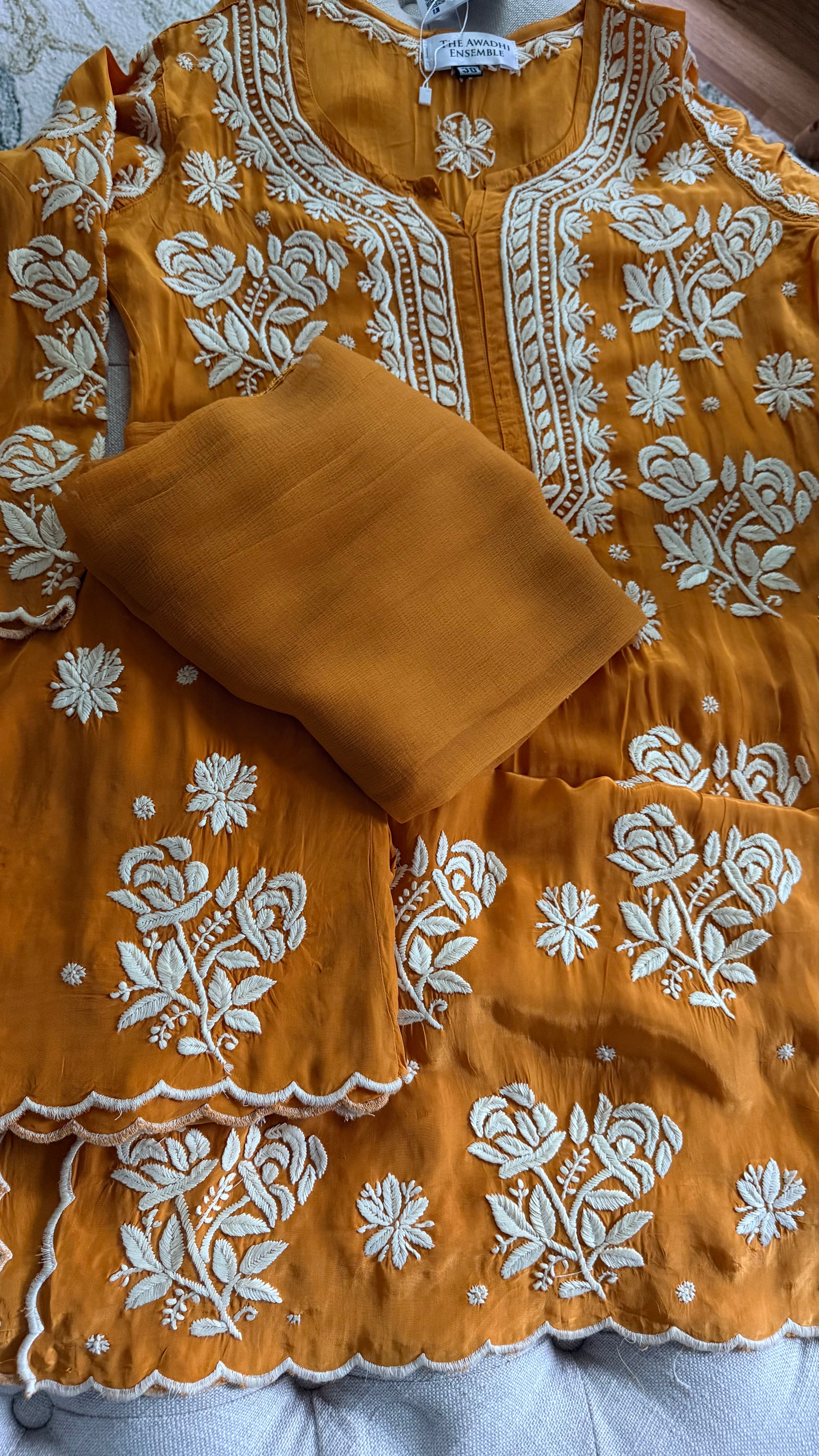 Crepe Silk Ready to Wear 3 piece sets
