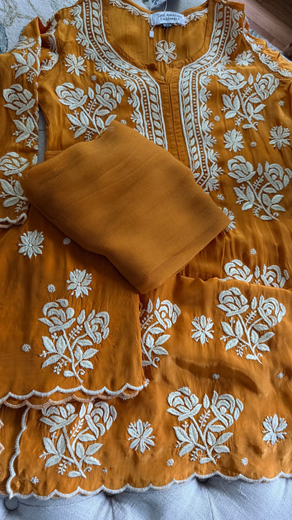 Crepe Silk Ready to Wear 3 piece sets