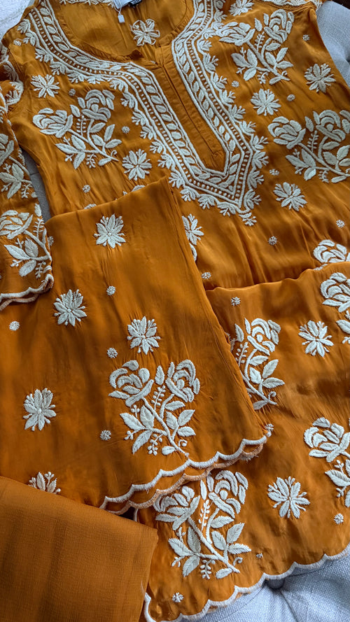 Crepe Silk Ready to Wear 3 piece sets