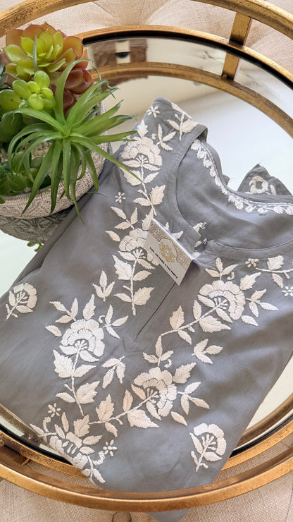 Modal Chikankari Tops
