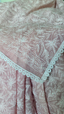 Kota Doriya Saree with Tepchi Work in Baby Pink