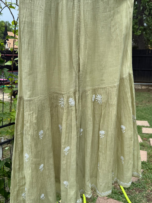 Mul Chanderi Ready to Wear Gharara set