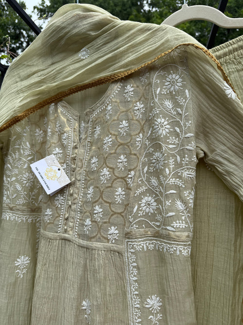 Mul Chanderi Ready to Wear Gharara set