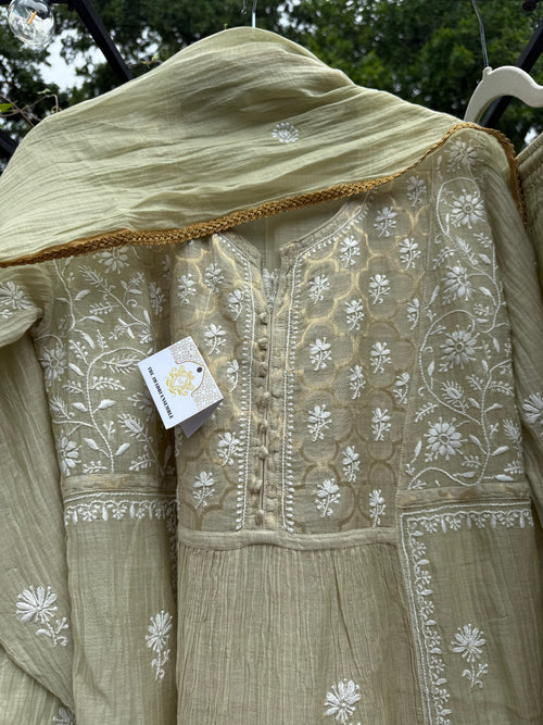 Mul Chanderi Ready to Wear Gharara set