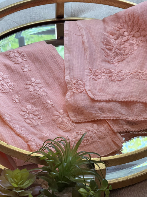 Kota Doriya Set- Peach