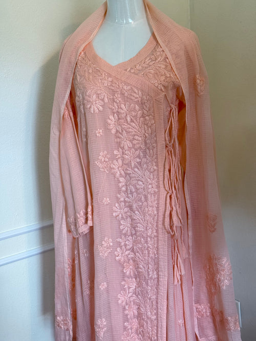 Kota Doriya Set- Peach